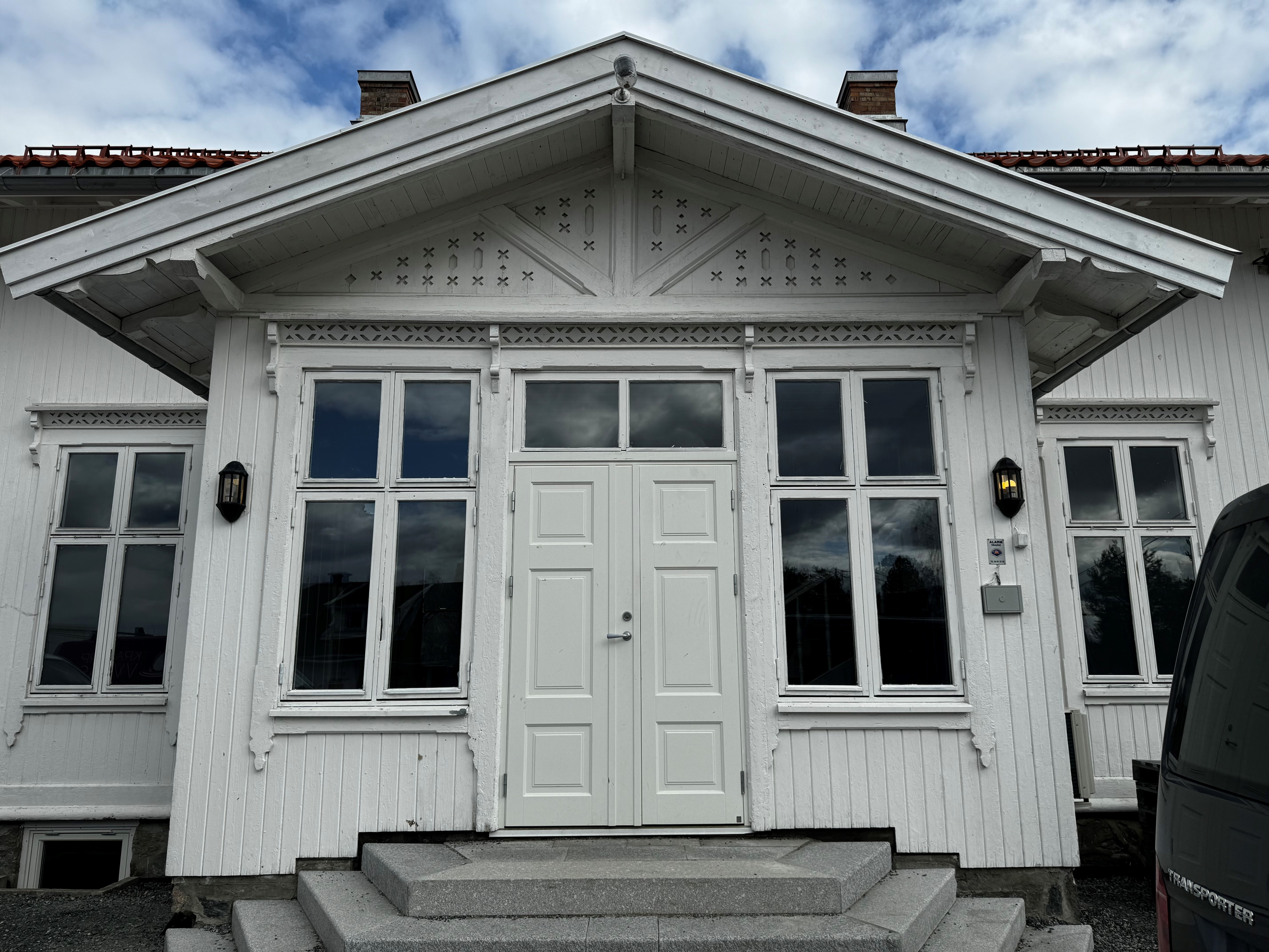 Inngangen til fritidsklubben